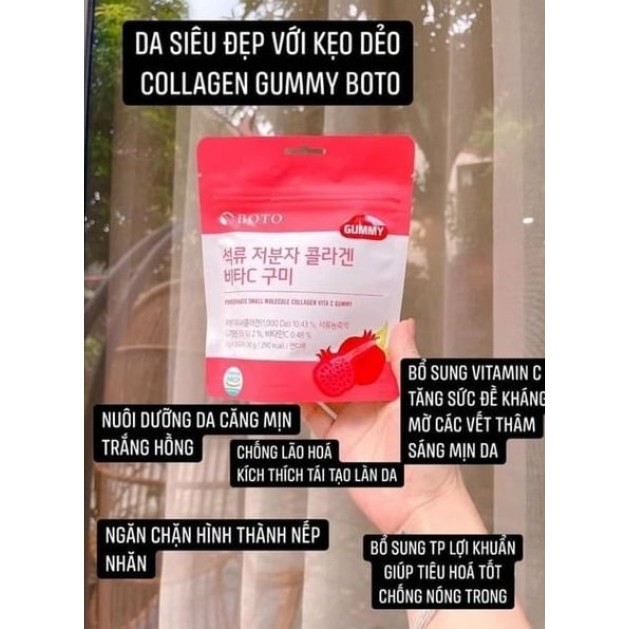 KẸO DẺO COLAGEN BỔ SUNG VITAMIN C BOTO HÀN QUỐC