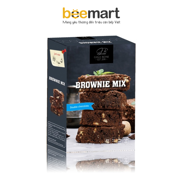 Bột trộn sẵn làm bánh Brownie Gold Bone 400g