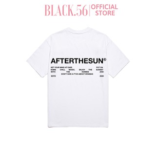 Áo thun unisex BASIC-After the sun , áo phông nữ form rộng oversize tay lỡ cá tính chất cotton M19