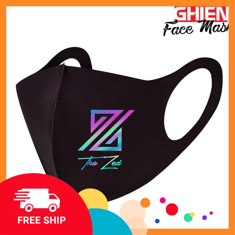 Khẩu Trang The Zed Phản Quang 7 Màu Vải Poly 2 Da Cao Cấp 3D Mask
