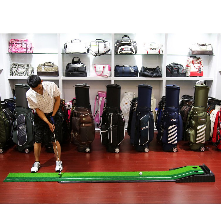 Thảm tập Golf Putting, dụng cụ hỗ trợ tập gạt bóng vùng Green tại nhà