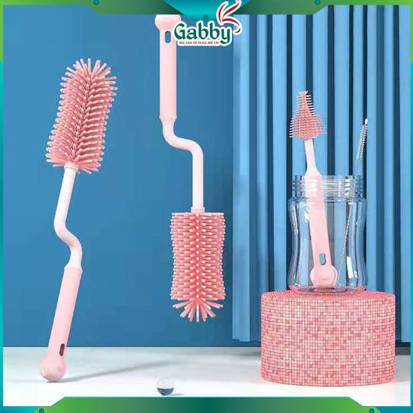 BỘ 3 CỌ VỆ SINH BÌNH SỮA/BÌNH NƯỚC VÀ NÚM