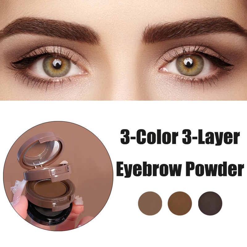 Bảng Phấn Mắt / Phấn Tạo Khối / Trang Điểm Chân Mày 3 Màu Đa Năng