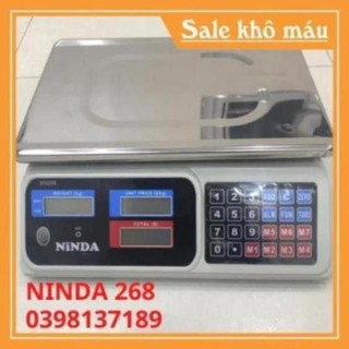 CÂN ĐIỆN TỬ TÍNH TIỀN NINDA SN268 LOẠI 30Kg/10gam. Màn hình hiển thị 2 mặt [ SẴN HÀNG ] .....MỚI NHẤT