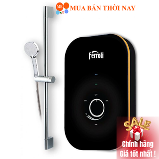 Máy nước nóng trực tiếp FERROLI AMORE GSP 4500W, điều khiển núm văn cơ thông minh, Chống giật an toàn, Cam kết chín hãng