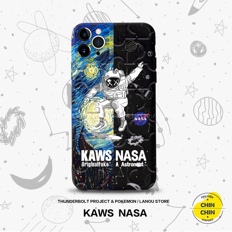 Ốp Lưng iPhone Chống Sốc Kaws x Nasa Cao Cấp Dành Cho iPhone 7/8/7plus/8plus/X/Xs/Xs max/11/11 Promax – Chin Chin Shop