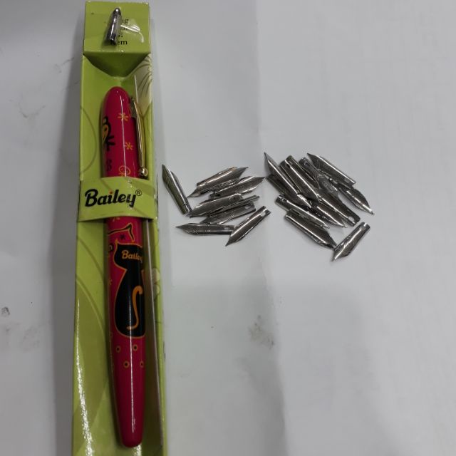 Túi 10 ngòi bút máy Aladin dùng cho bút máy con mèo 03, 02