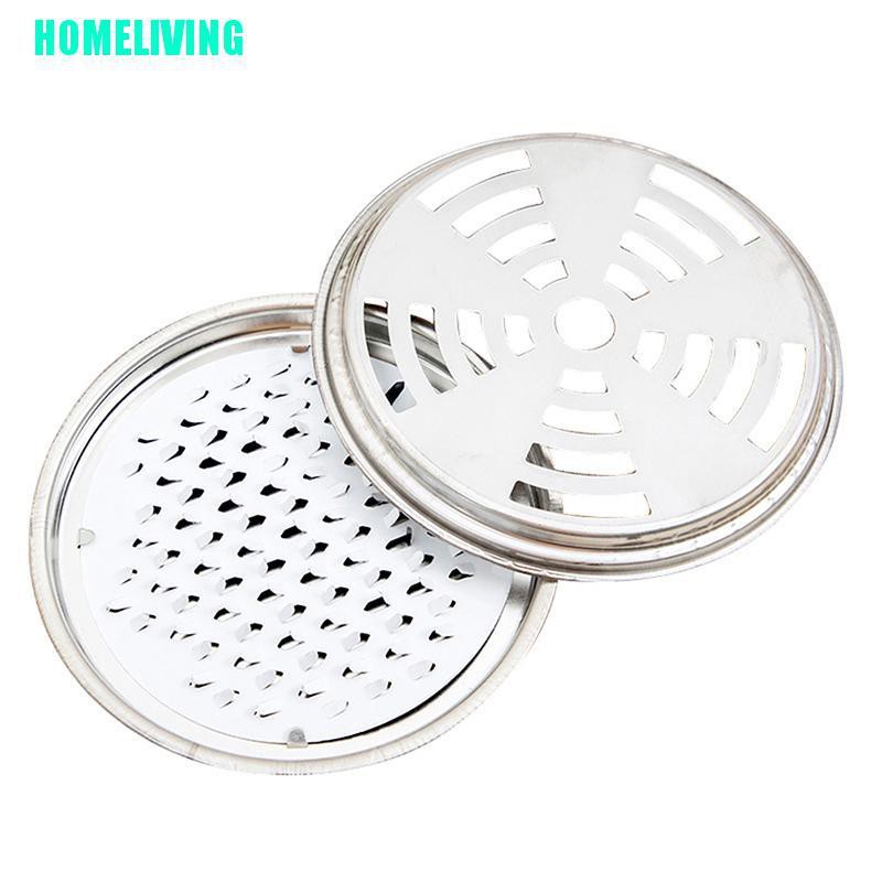 Khay Tròn Bằng Kim Loại Đựng Nhang Muỗi Kèm Nắp Đậy Tiện Dụng