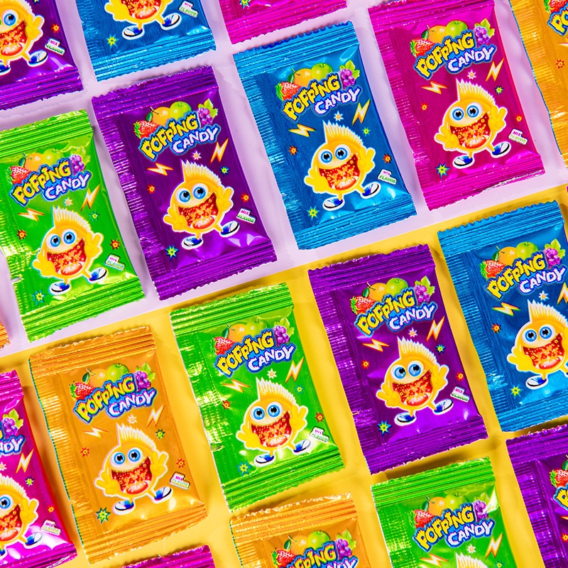 [ Hương vị tuổi thơ ] Combo 500g Kẹo Nổ Striking Popping Candy vị hoa quả món ăn vặt tuổi thơ siêu nghiền