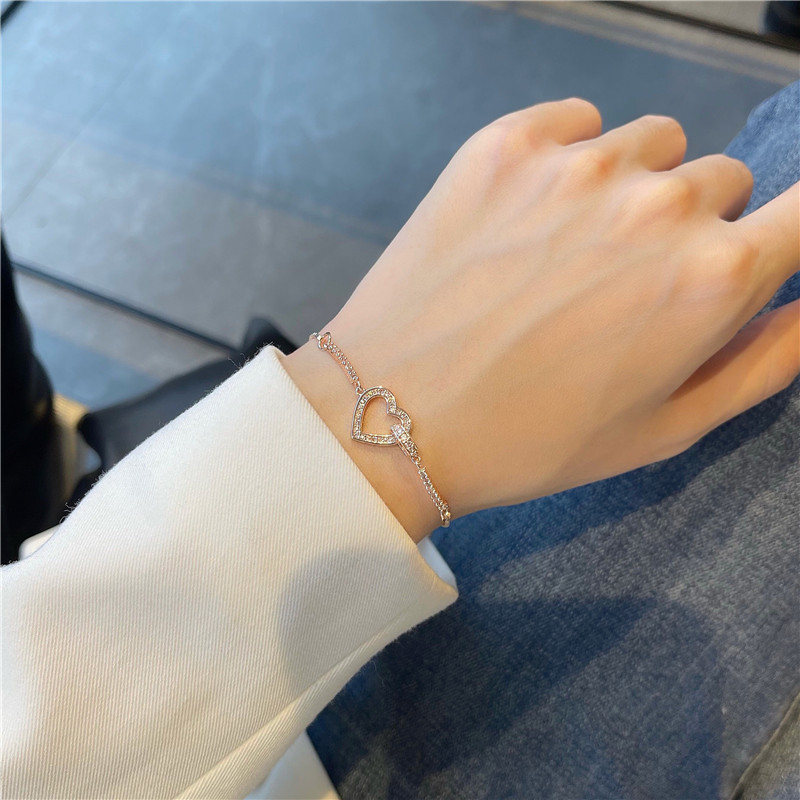 Korean Style Heart Shaped Bracelet For Women