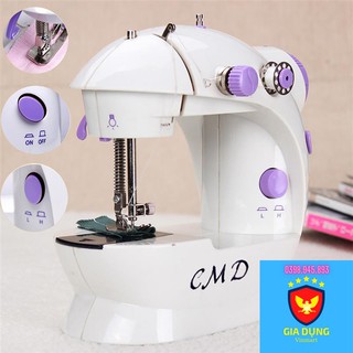 Máy khâu mini CMD - Máy may mini gia đình có đèn led - Hỗ trợ may vá tiện dụng