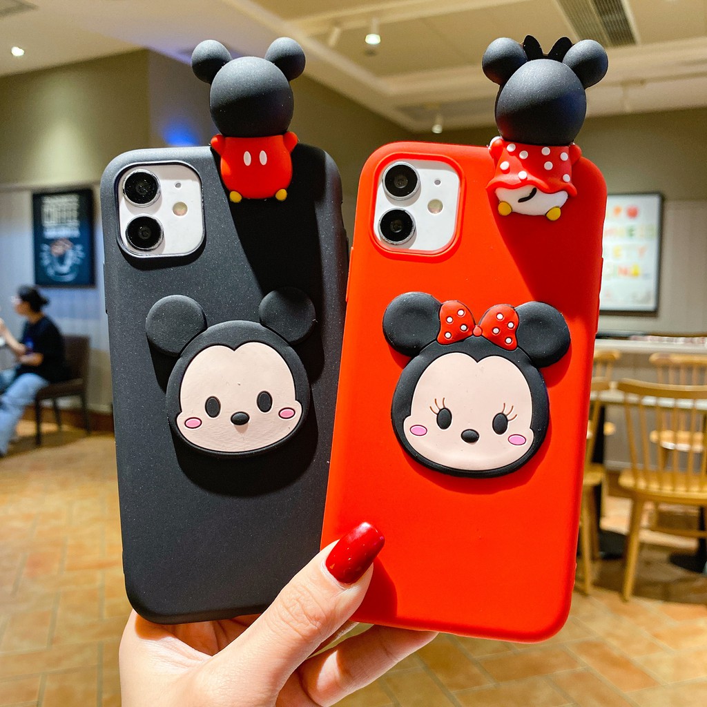 MINNIE Ốp Lưng Tpu Mềm In Hình Hoạt Hình Disney Cho Samsung Galaxy S20 Fe S21 Note 8 9 10 20 Ultra S10 S8 S9 Plus