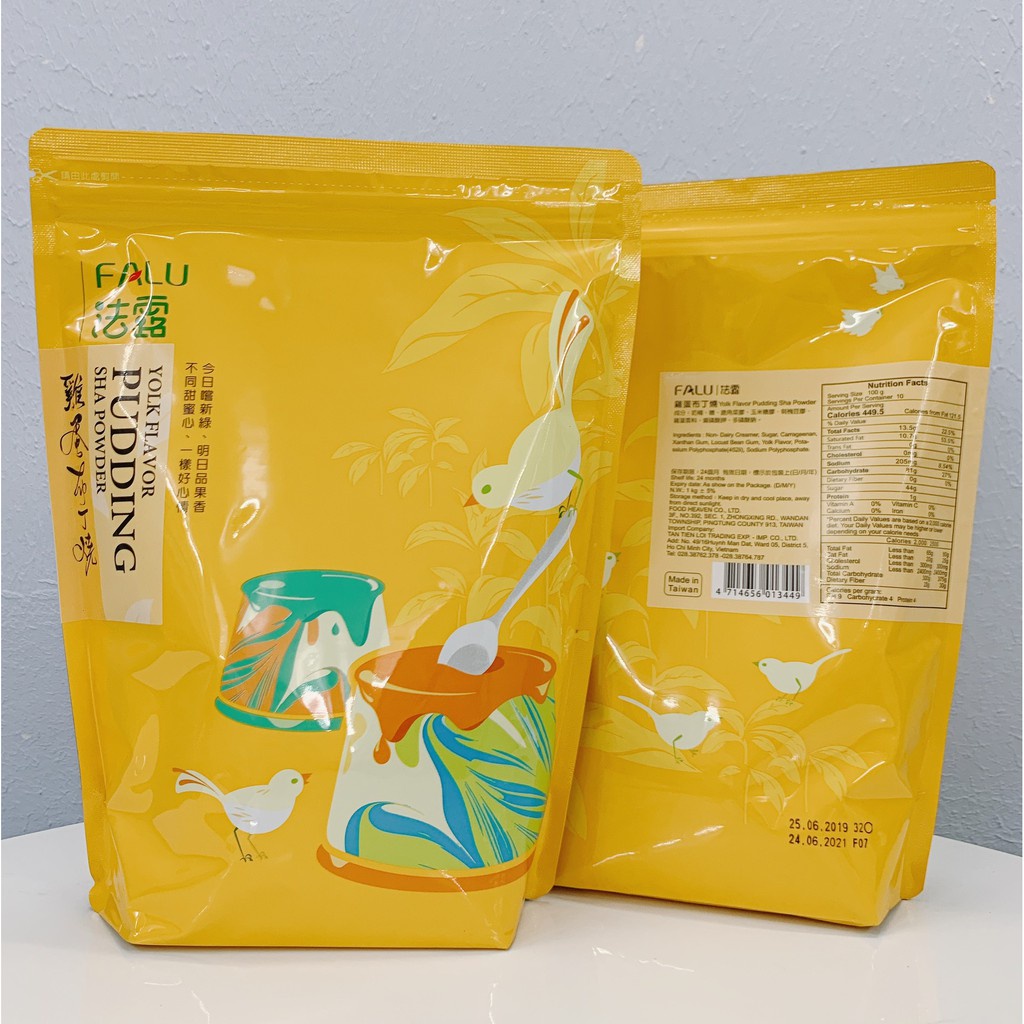 200gr Pudding Đài Loan Falu - Hương Lòng Đỏ Trứng  200gr