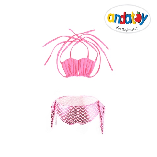 Đồ bơi cho bé gái set nàng tiên cá cao cấp CHƯA kèm chân vịt bơi ANDAKIDS AD89