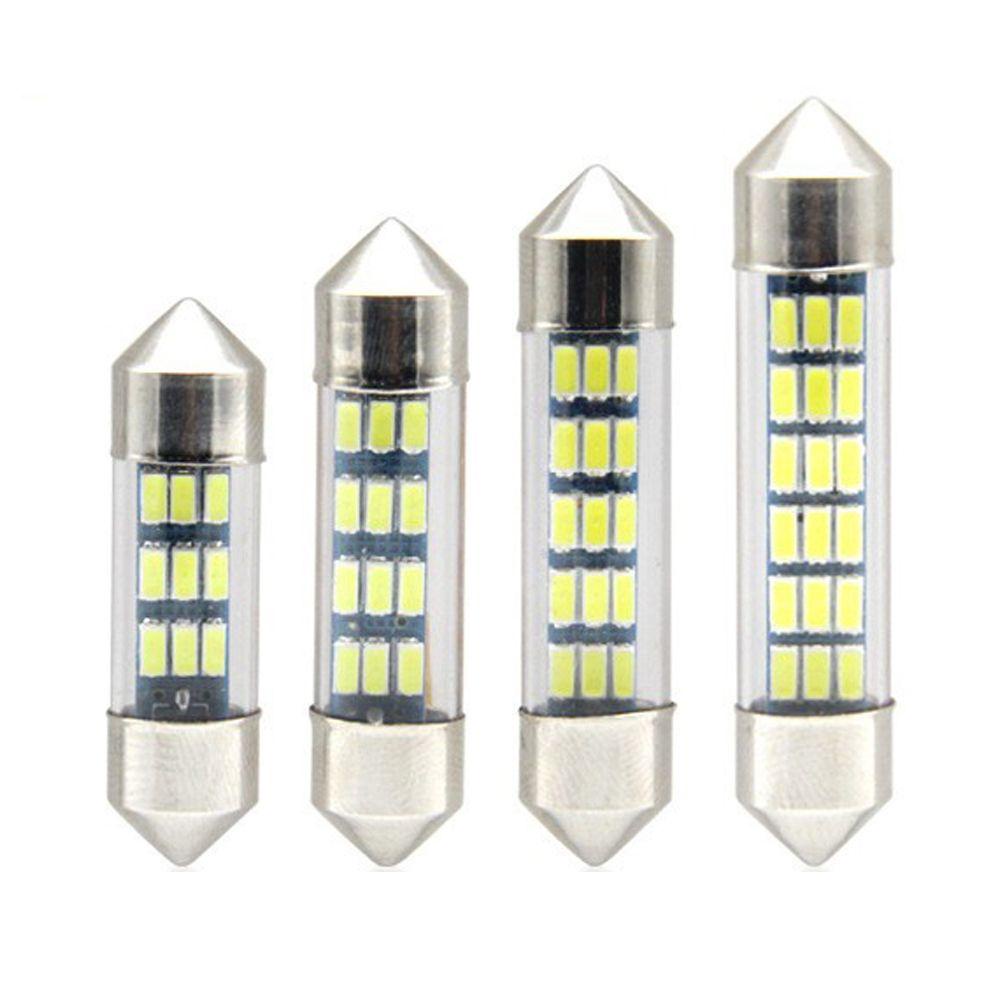 MYRONGVN Set 4 Bóng Đèn LED 31 36 39 41MM 3014 Ánh Sáng Trắng Dành Cho Ô Tô