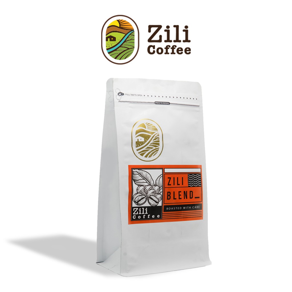 Cà phê nguyên chất  ZILI BLEND WHITE (A&R)  [Truyền thống ] Hương chocolate, vị cân bằng, hậu ngọt béo [Túi 500g] | BigBuy360 - bigbuy360.vn