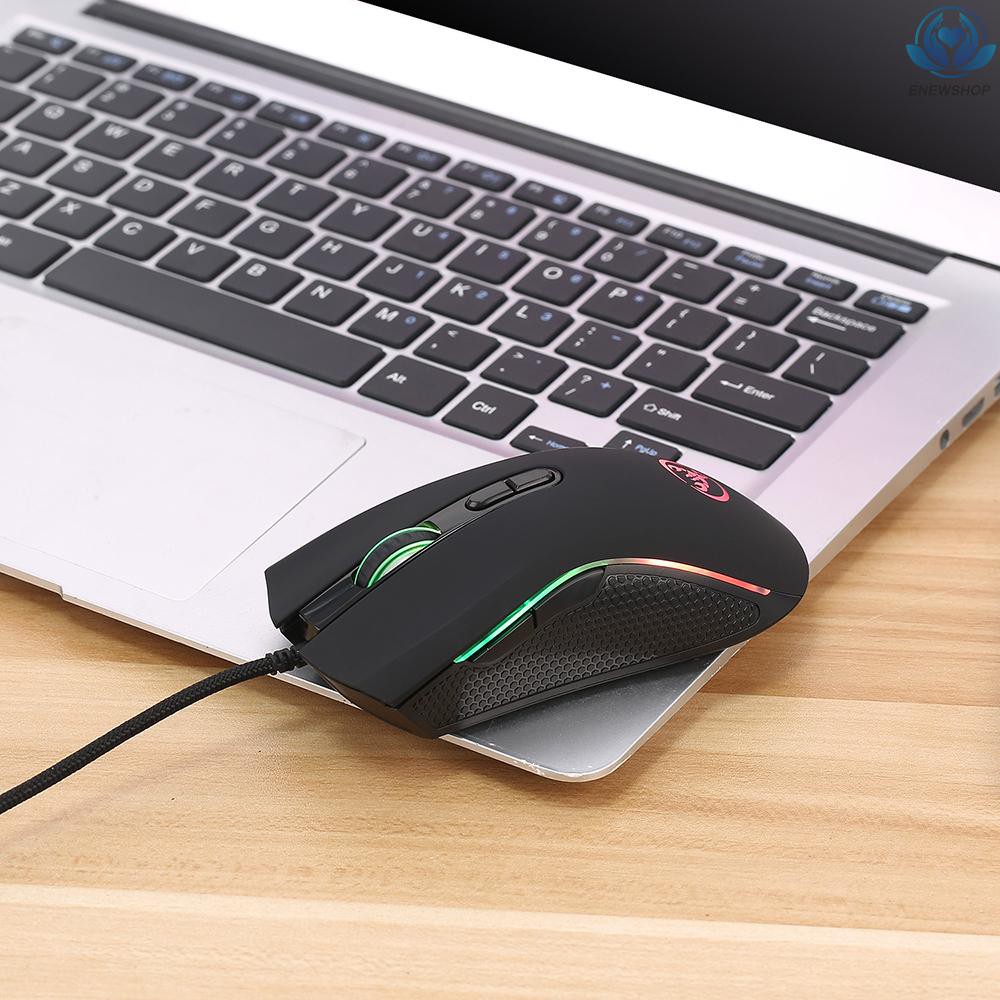 【enew】HXSJ A869 Wired Gaming Mouse 3200DPI 7 Buttons 7 Color LED Optical Computer Mouse Player Mice Gaming Mouse for Pro Gamer