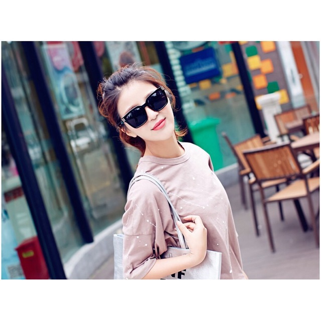 Kính vuông nam nữ 3 sọc