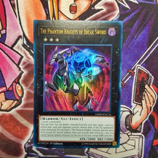 Thẻ bài Yugioh chính hãng | The Phantom Knights of Break Sword | LEHD Ultra rare.