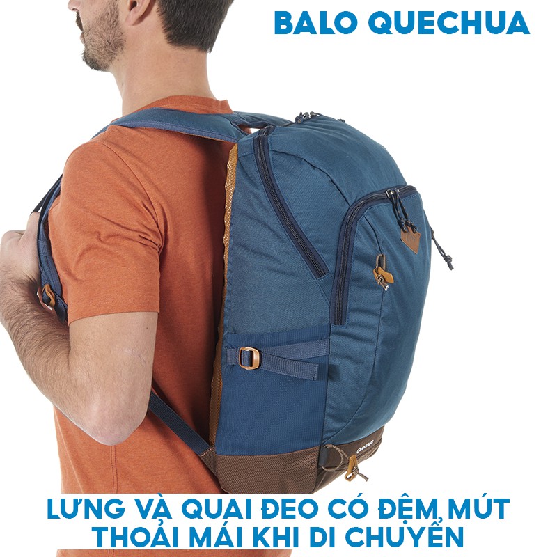 Balo thể thao cao cấp QUECHUA n-hiking leo núi, dã ngoại 20 lít - xanh dương