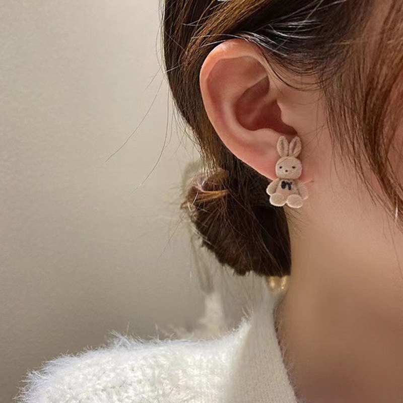 Khuyên Tai Xỏ Lỗ Họa Tiết Hoạt Hình Không Gây Dị Ứng Làm Quà Giáng Sinh Thời Trang Cho Nữ