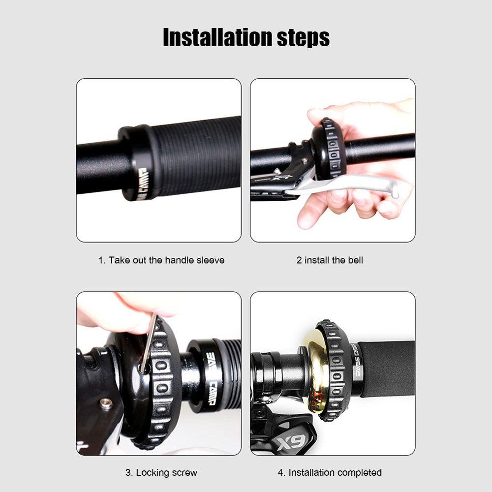 Danilo Chuông Gắn Tay Lái Xe Đạp Leo Núi Thiết Kế Nhỏ Gọn Phong Cách Vintage