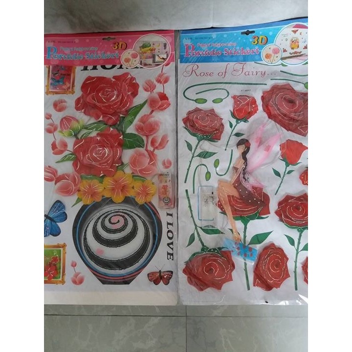 Decal dán tường 3D có đèn led 