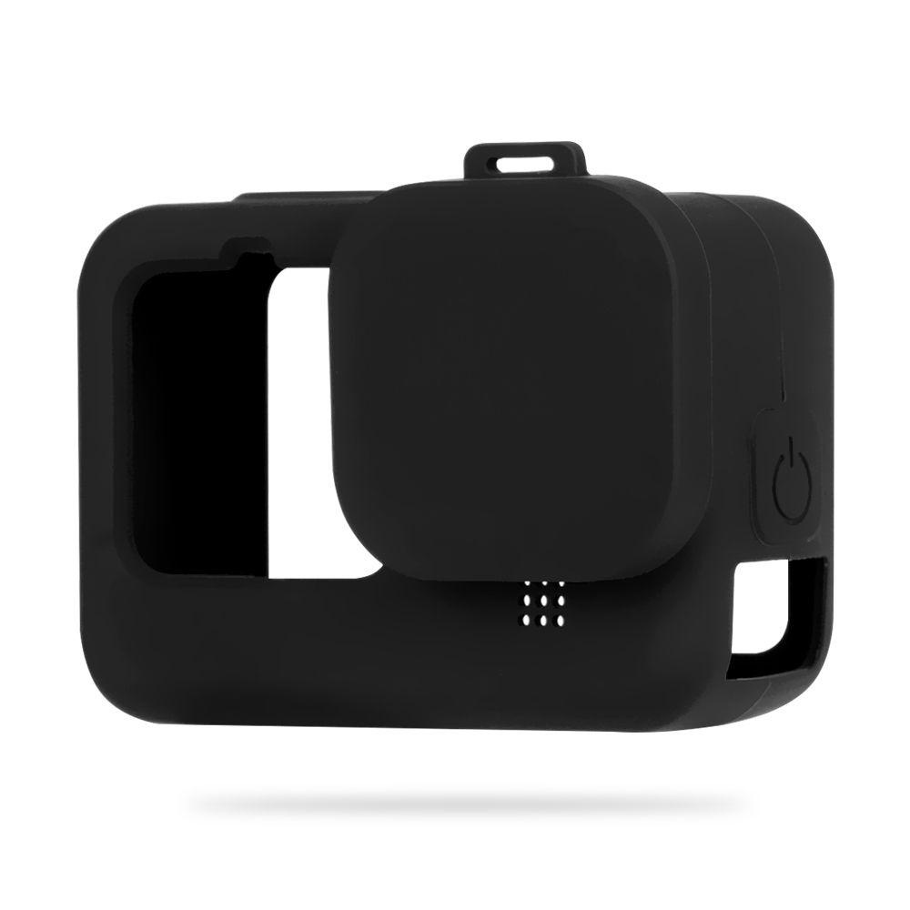 Nắp Đậy Bảo Vệ Pin Bằng Silicon Màu Đen Siêu Bền Cho GoPro Hero 10 9
