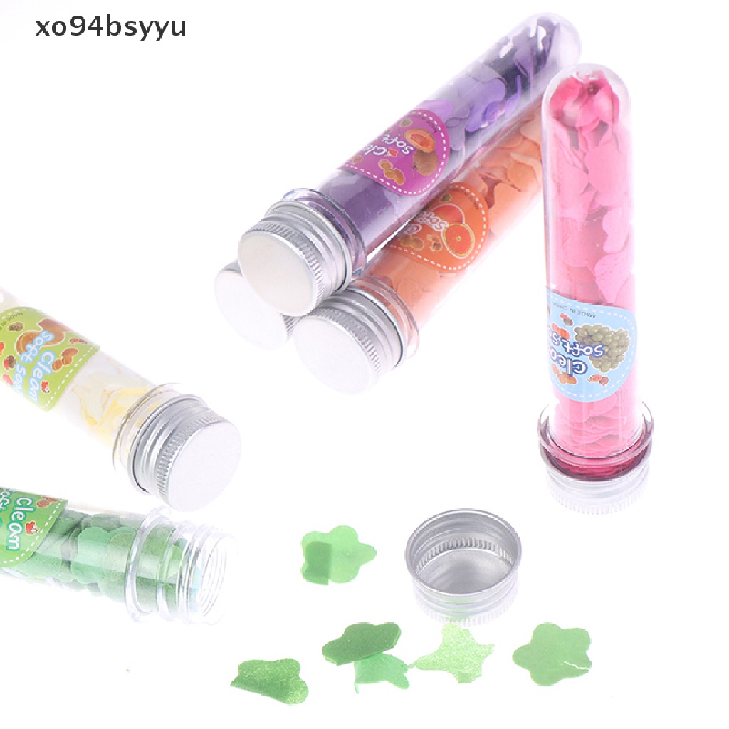 [Hàng mới về] Lọ xà phòng giấy rửa tay tắm rửa hình bông hoa nhỏ dành cho du lịch hoạt động ngoài trời