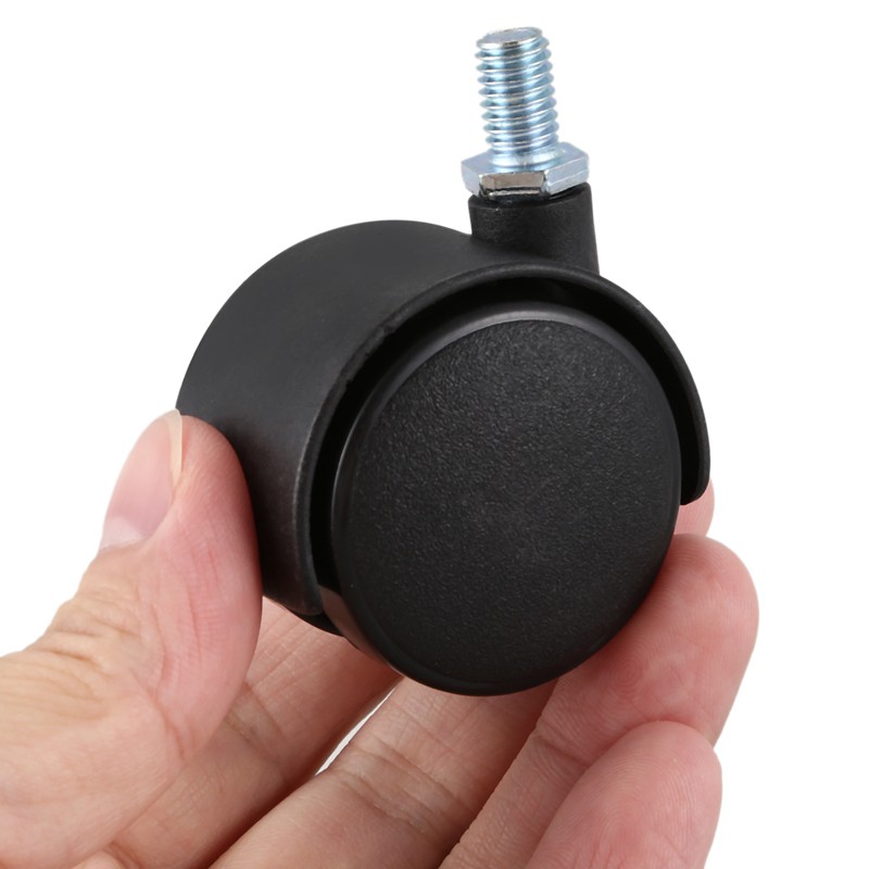 Set 4 Bánh Xe Đẩy Xoay Tròn 8mm 1.5-inch Màu Đen | BigBuy360 - bigbuy360.vn