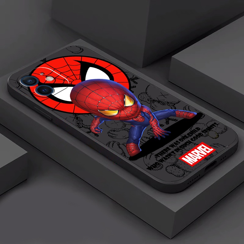 Ốp Điện Thoại TPU Mềm Hình Người Nhện/Người Sắt Cho iPhone 11 Pro MAX iPhone 7 8 Plus X XS MAX XR SE 2020