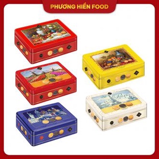 [Luckysun] Bánh quy hỗn hợp LuckySun 220g hộp sắt hiệu Vfoods nhập khẩu Thái Lan