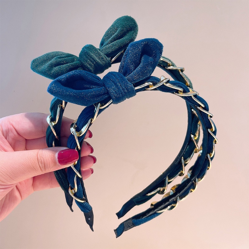 Flgo Băng Đô Thắt Nút Bằng Nhung Thắt Nơ Cổ Điển Thanh Lịch Làm Đạo Cụ Chụp Ảnh Tiệc Tùng Sân Kh