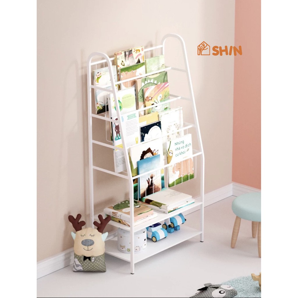 [Xả kho] Kệ sách cho bé SHIN kệ sắt sơn tĩnh điện