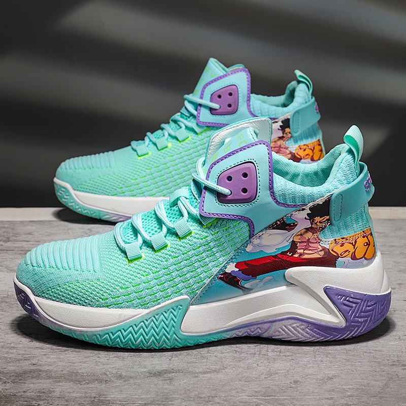 Giày Thể Thao Nam Thoáng Khí In Hình Anime Cá Tính Size 39-45