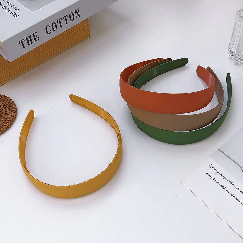 Cài tóc bản rộng phong cách Hàn Quốc màu sắc xinh xắn thời trang