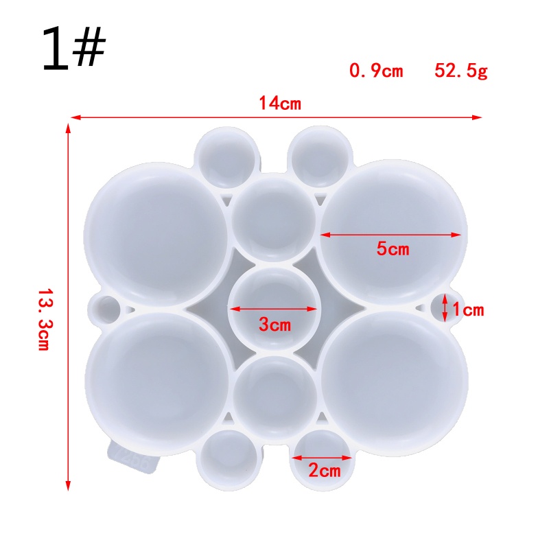 Khuôn Silicone Làm Mặt Trang Sức Thủ Công Hình Học