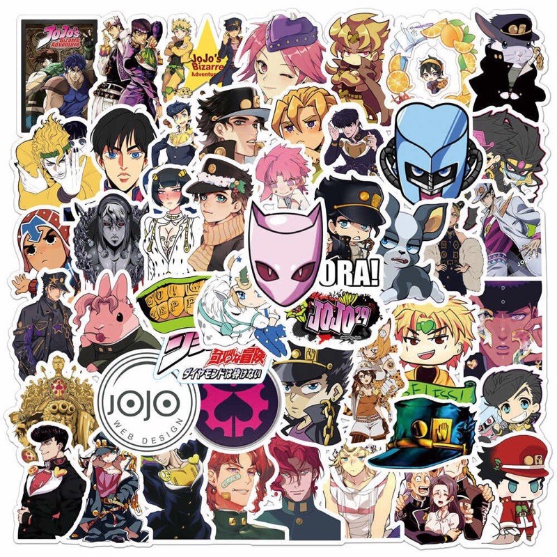 combo 30-60 cái sticker jojo’s bizorre adventime/ hình dán jojos bizorre adventime