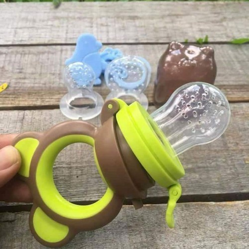 Túi nhai ăn dặm chống hóc 3 núm nhai S/M/L Sami baby nhật bản