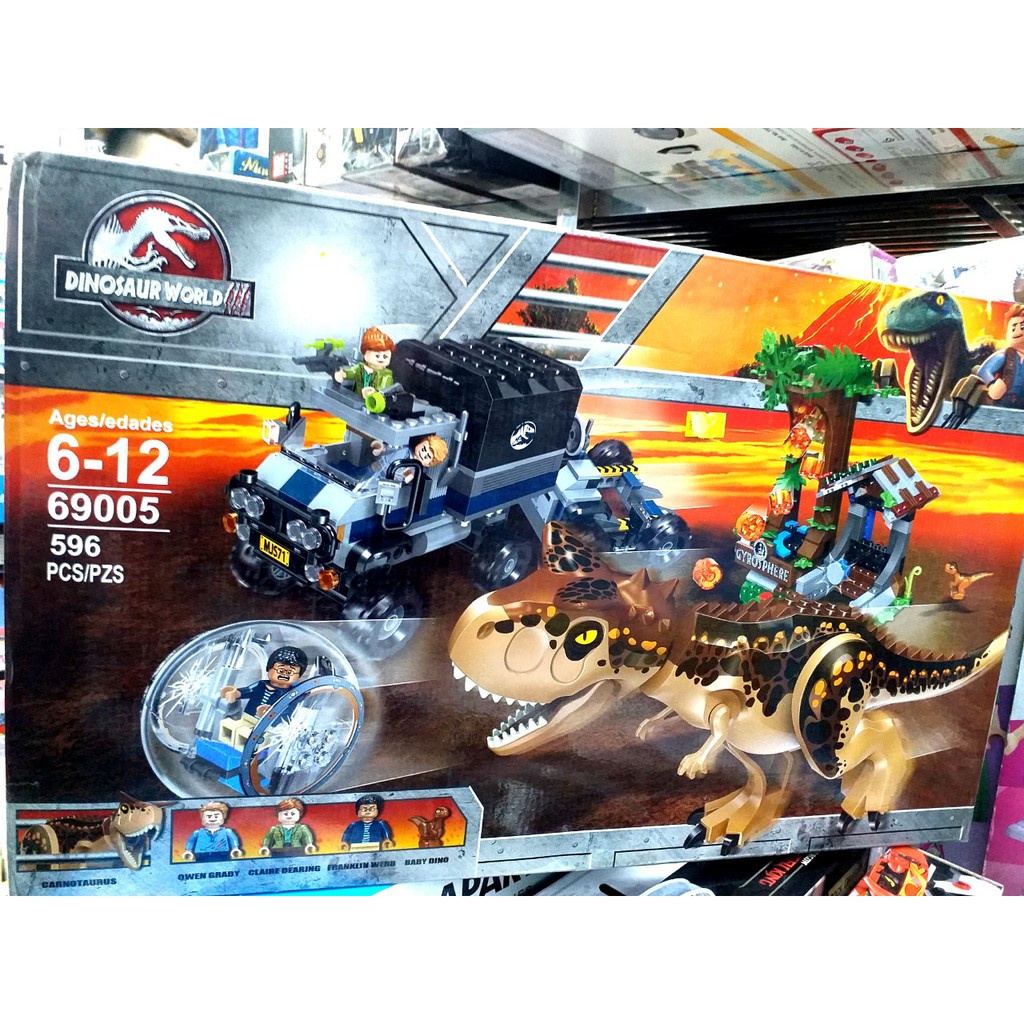 Mô hình Lắp ráp Jurassi World - Leji 69005 ( Xếp Hình Khủng Long Bạo Chúa T rex 596 mảnh ) tỉ lệ 1:8