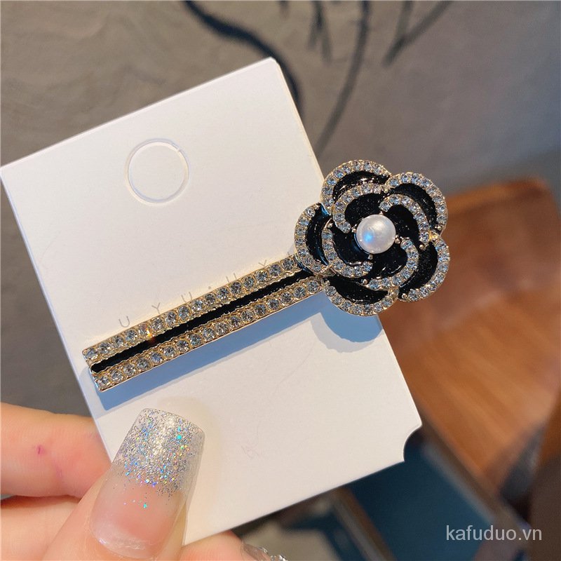 Kẹp Tóc Hình Hoa Đính Đá Phong Cách Hàn Quốc Dành Cho Nữ
