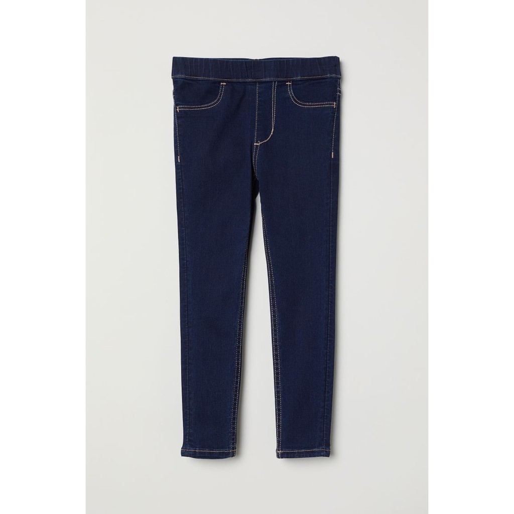 Quần jean denim legging jean xanh HM H&M sz 5-6y fom nhỏ_hàng chính hãng authentic