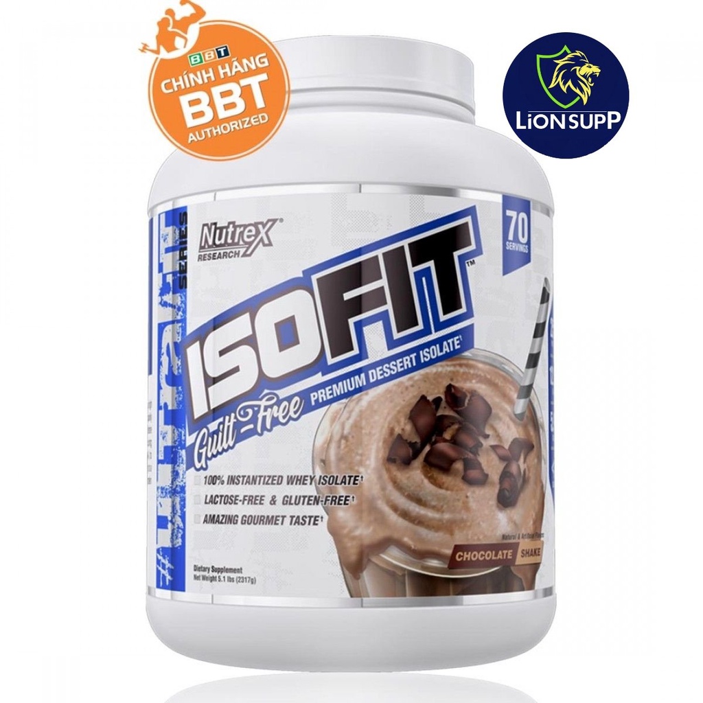 Whey Protein Tinh Khiết - ISOFit của Nutrex - 70 Lần dùng