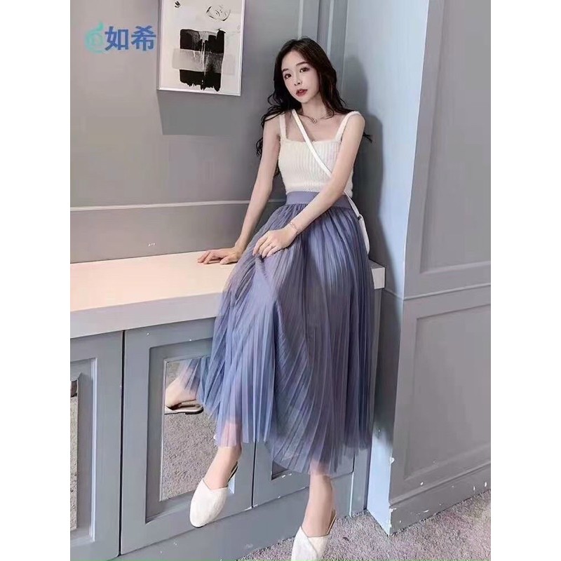 Chân váy dài xếp li siêu đẹp. 6 màu | BigBuy360 - bigbuy360.vn