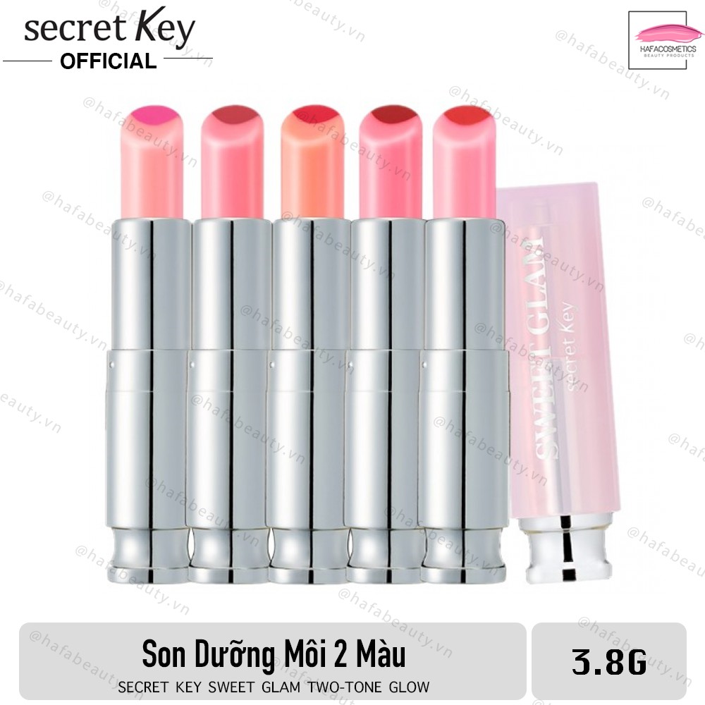 [04/09/2022] Son Dưỡng Môi 2 Màu Secret Key Sweet Glam Two-Tone Glow 3.8g _ Son Dưỡng Môi Có Màu _ Secret Key Chính Hãng