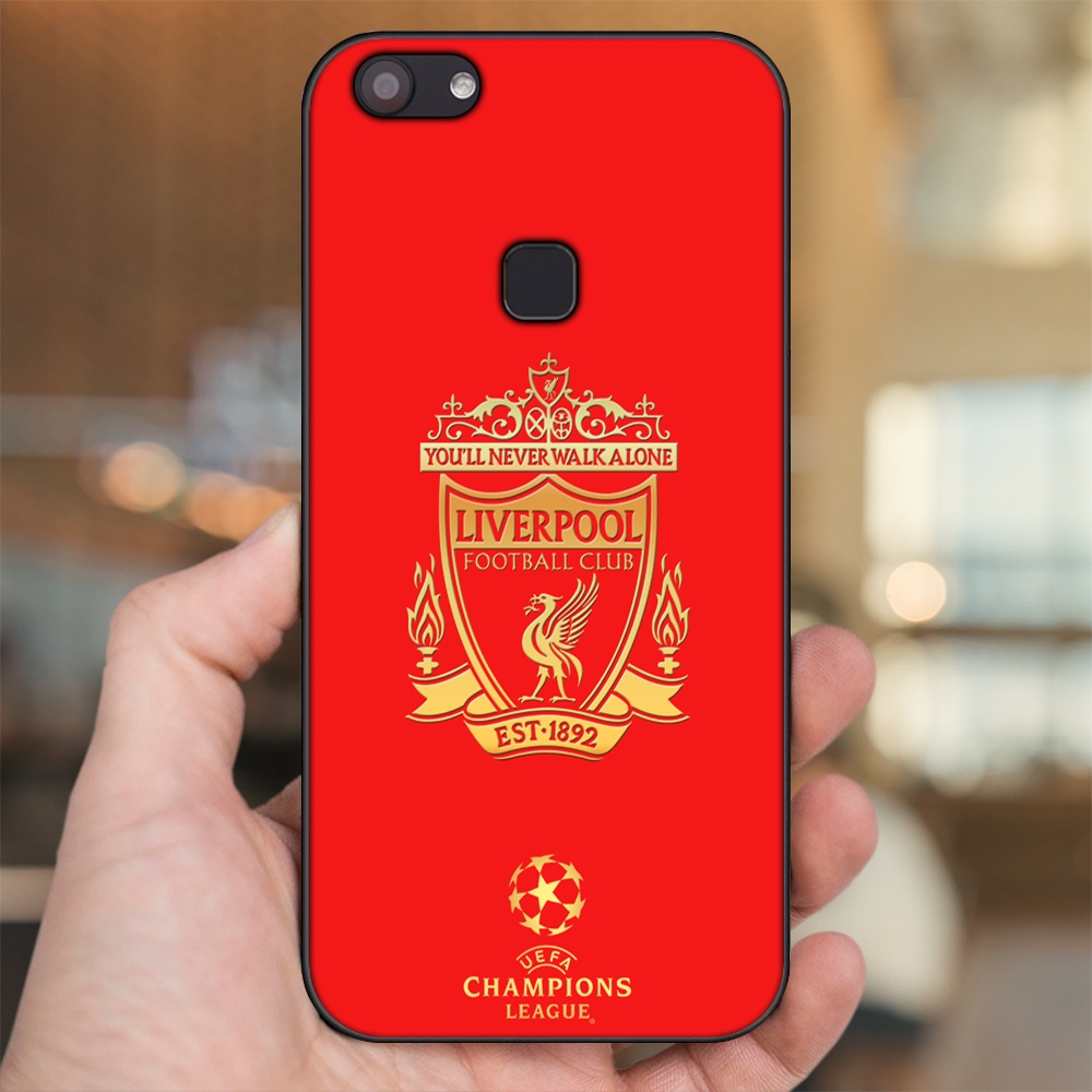 Ốp lưng Vivo V7, V7 Plus viền đen in hình Liverpool FC