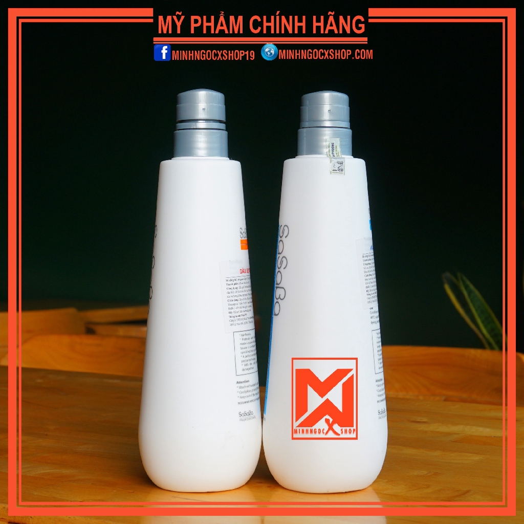 Sasaba Dầu Gội Dầu Xả Hoàn Hình Sasaba Mẫu Mới 800ml