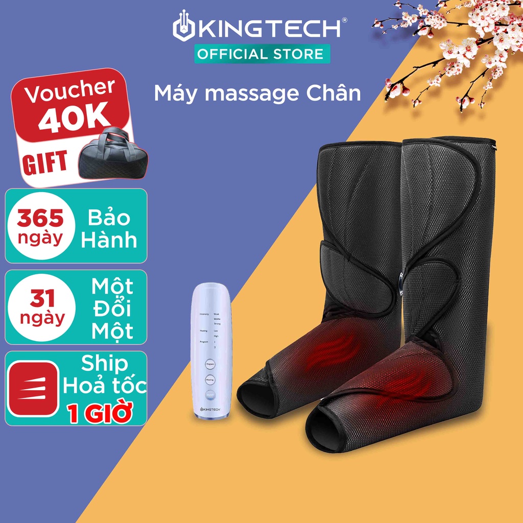 Máy Massage Chân Chuyên Sâu KINGTECH ST-502B - Hàng Chính Hãng, Xoa Bóp Bàn, Bắp Chân - Bảo Hành 12 Tháng