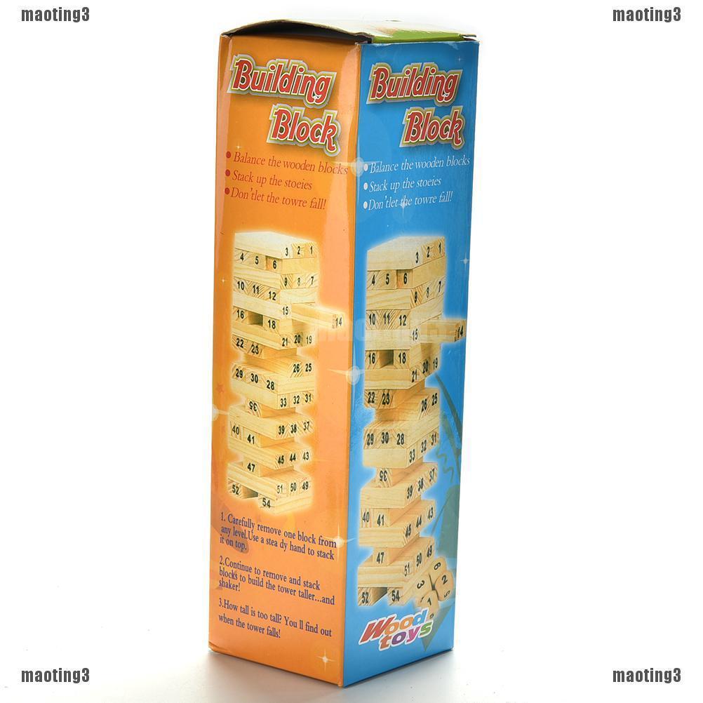 ❤Bộ Đồ Chơi Jenga Bằng Gỗ Vui Nhộn