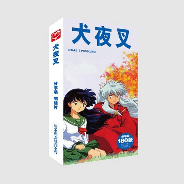 Postcard InuYasha Khuyển dạ xoa hộp ảnh bộ ảnh có ảnh dán + lomo + postcard bưu thiếp anime chibi quà tặng độc đáo